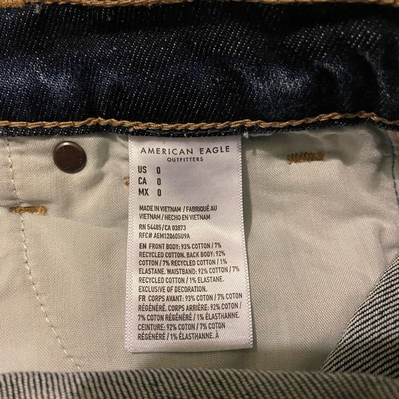 American Eagle striged mom shorts-size 0 NWOT - Picture 7 of 8
